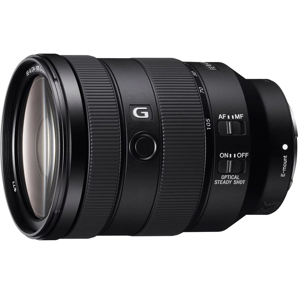 Sony a7C Mirrorless Full Frame Camera Body with Sony FE 24-105mm F4 G OSS Zoom Lens SEL24105G Silver ILCE7C/S Bundle with Deco Gear Photography Backpack Case , Software and Accessories