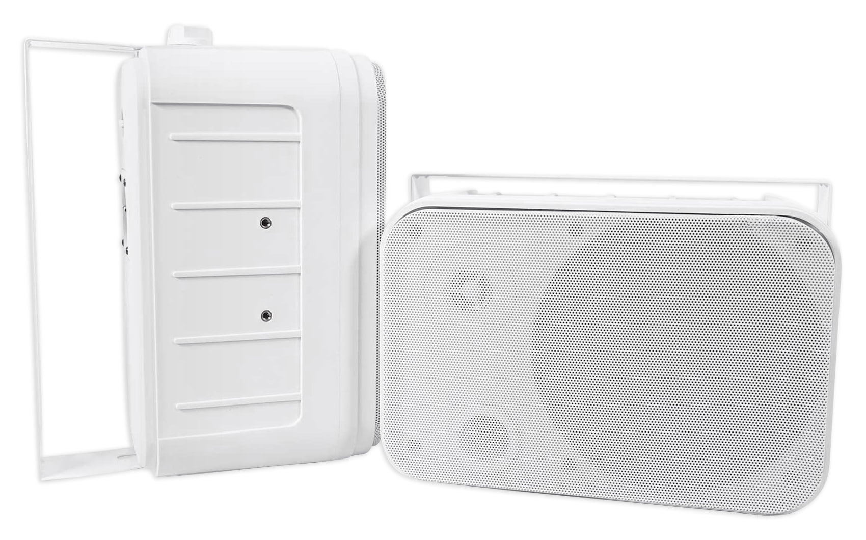 2) Rockville HP65S-8 6.5" Outdoor Patio Backyard Garden Speakers+Swivel Brackets