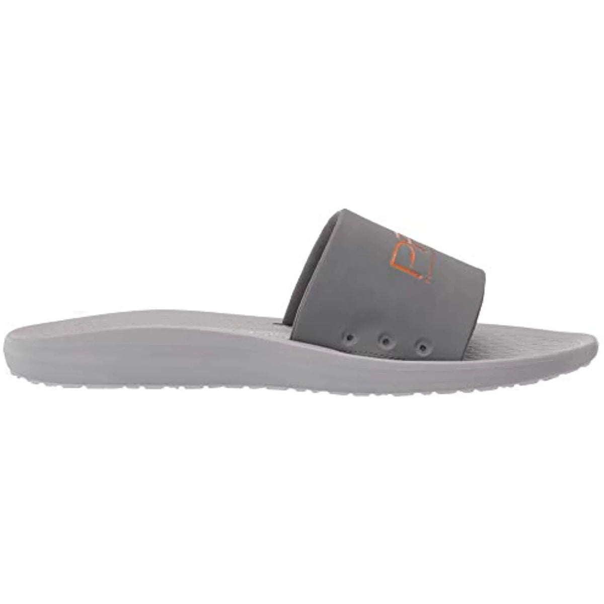 Columbia Men's Yachtrocker PFG Slide Sport Sandal, Ti Grey Steel/Light Orange, 9