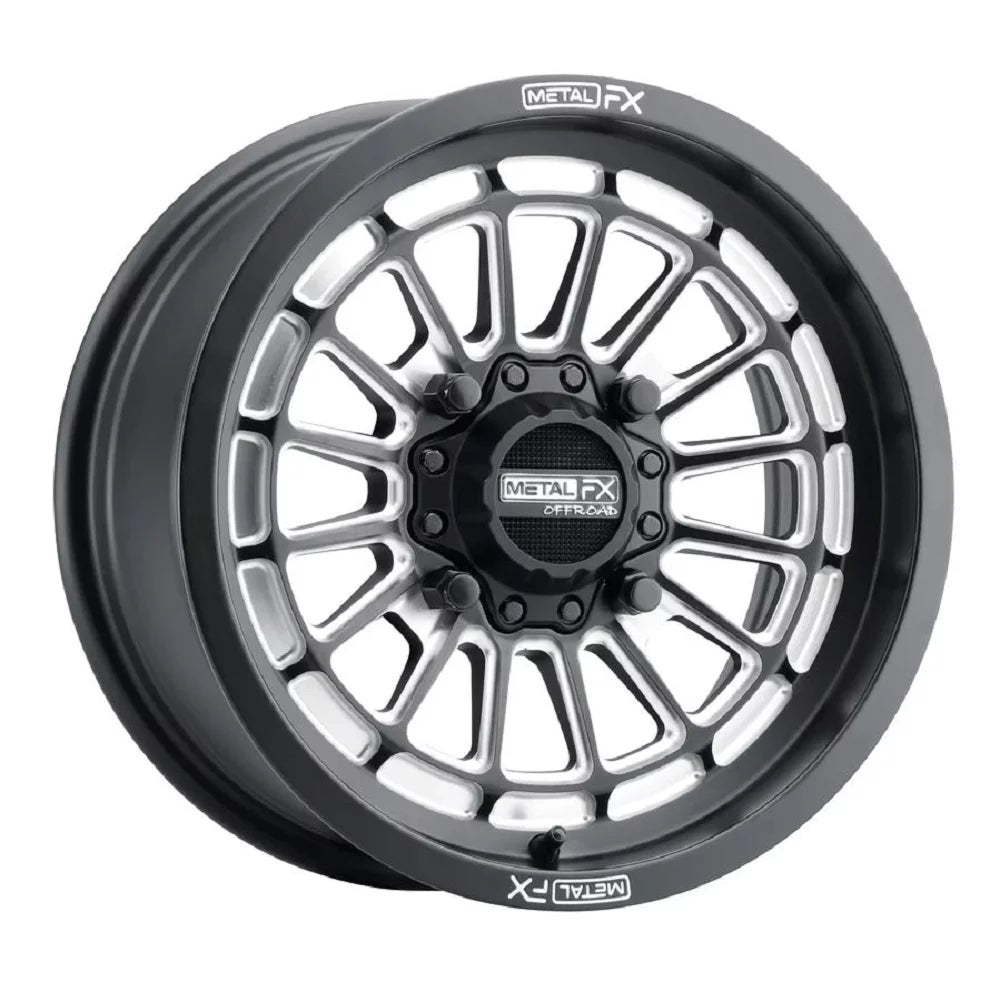 MetalFX Delta Contrast Cut 15" Wheels Bk 30" Desert Series Tires Can-Am Maverick X3 / Honda Pioneer 1000 / Talon