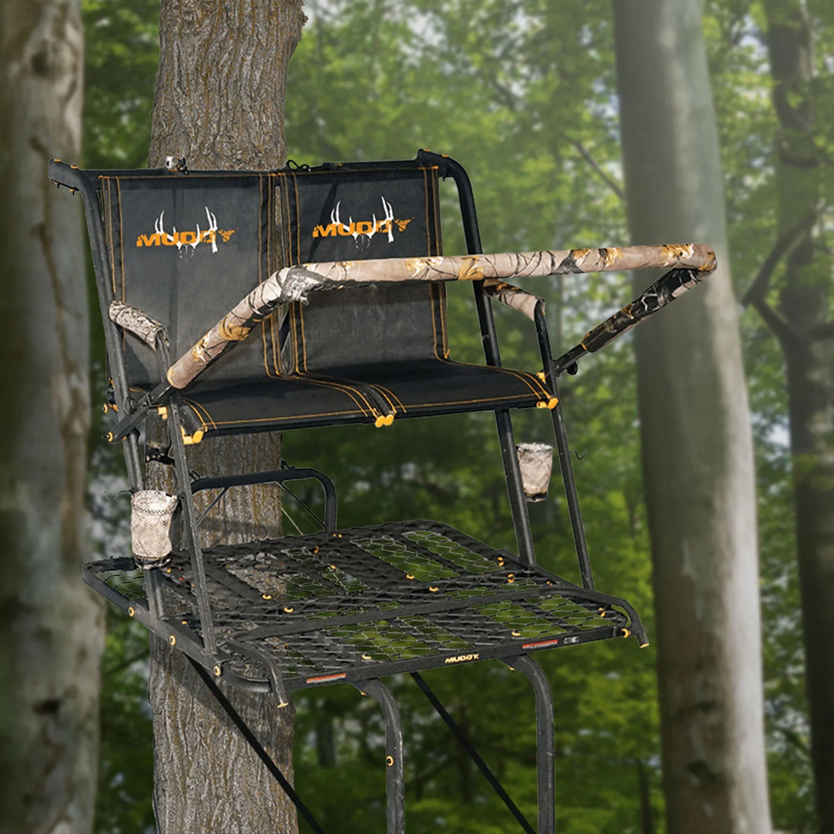 Muddy MLS2601 Nexus XTL 20 Ft Tall 2 Person Deer Hunting Ladder Tree Stand