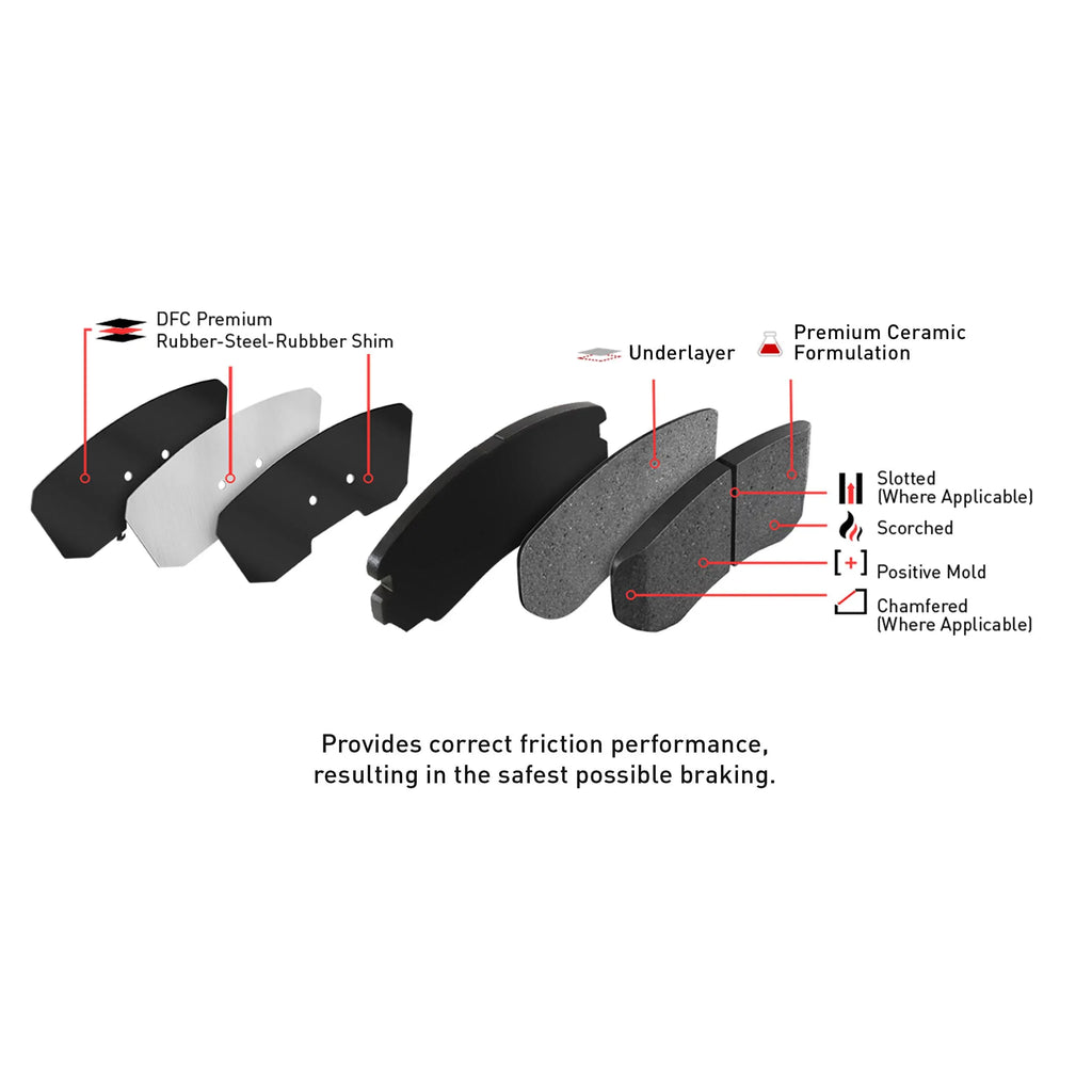 Dynamic Friction Company Front Geospec Brake Rotors with 3000 Series Ceramic Brake Pads includes Hardware 4312-67022 Fits select: 2011-2013 NISSAN JUKE, 2014-2017 NISSAN JUKE S/SV/SL/NISMO