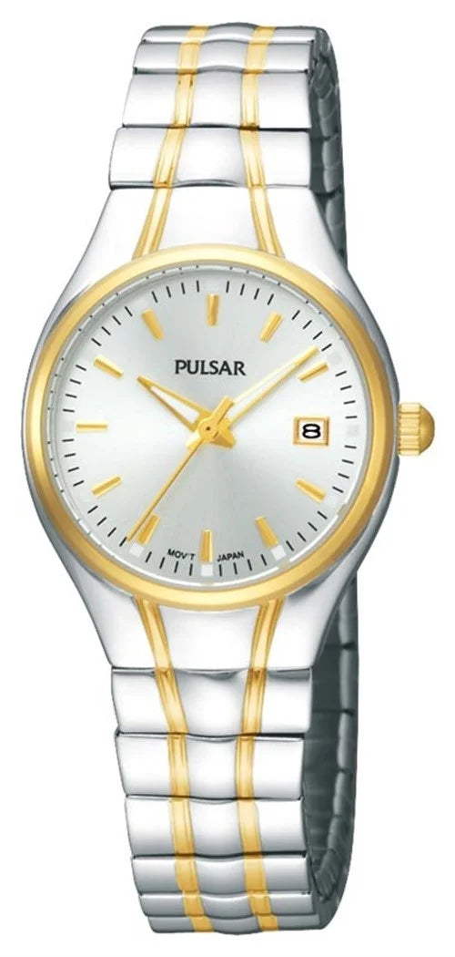 PXT832 Women's Two Tone Silver Dial Expansion Bracelet Watch