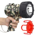 BUYSIGHT Rechargeable Spotlight Flashlight,120000 lumens Hand held Spotlight Waterproof Flashlight Hunting Lamp with red Filter (Camouflage Green)