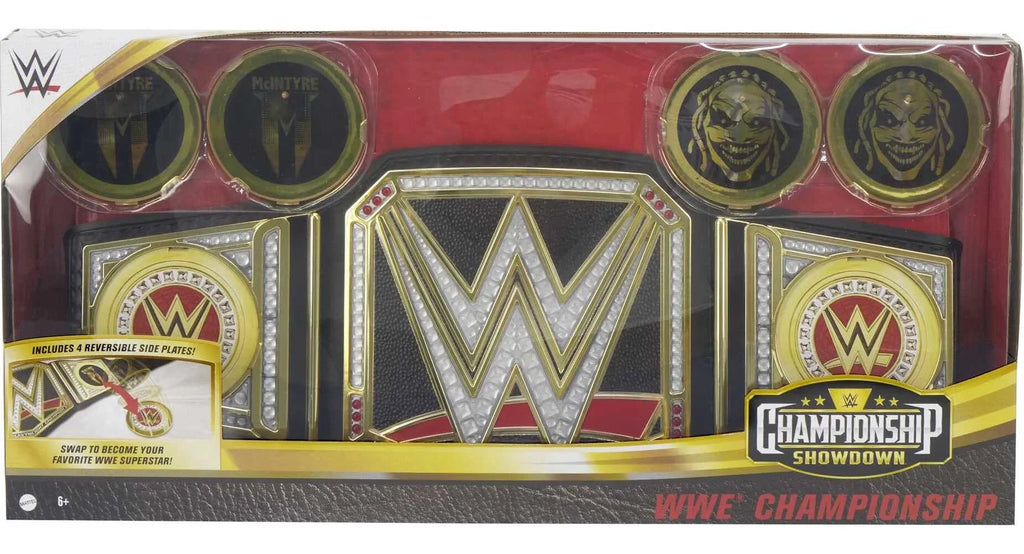 WWE Championship Showdown WWE Championship, Role-Play Title Belt with Metallic Sideplates