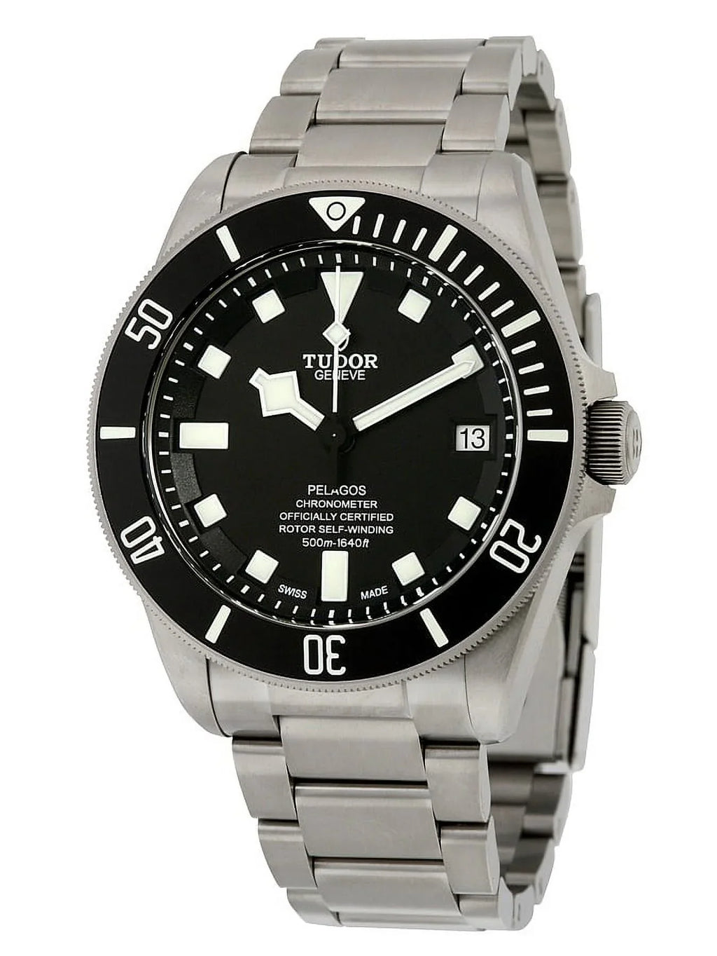 Tudor Pelagos Chronometer Black Dial Titanium Men's Watch M25600TN-0001