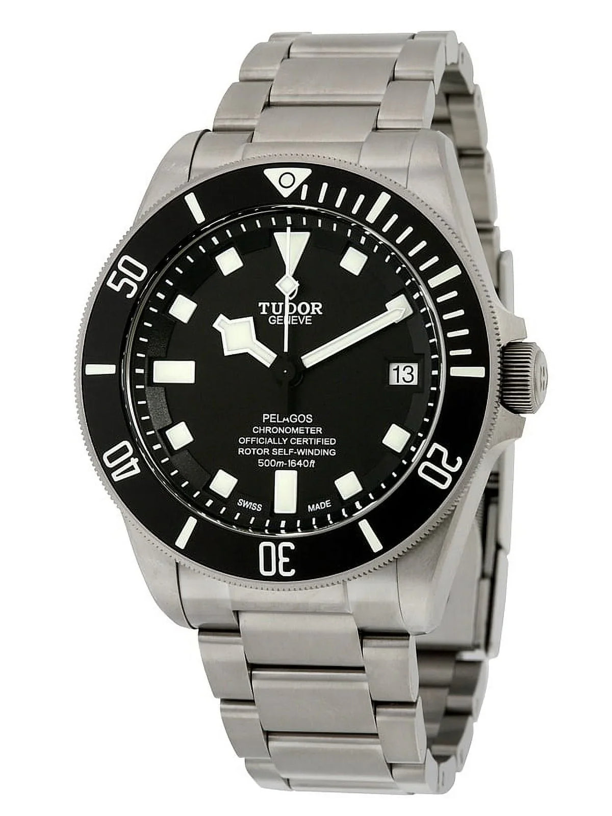 Tudor Pelagos Chronometer Black Dial Titanium Men's Watch M25600TN-0001
