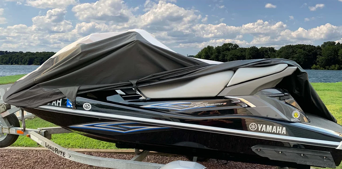 SUPER HEAVY-DUTY JET SKI COVER Compatible for Tiger Shark Arctic Cat Montego Daytona 1994-1997 2 Seater 111"