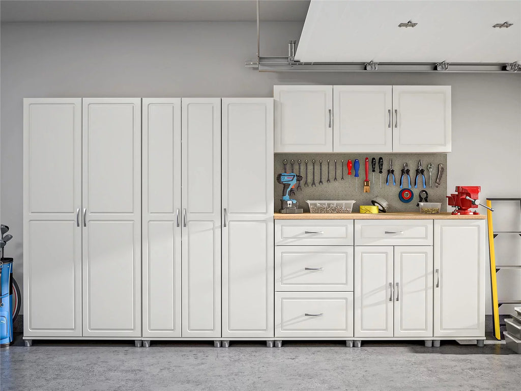 Systembuild Evolution Kendall 24" 3 Drawer Base Garage Storage Cabinet, White