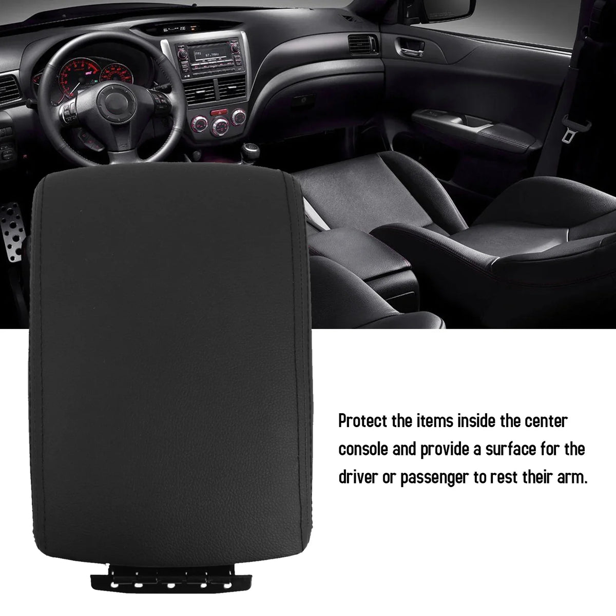 GoolRC Car glove compartment cover,Center Console Lid Subaru Wrx 2009-2014 Leather Car Center Cover Eryue Center Auto Buzhi Huiop Car Compartment Cover Compartment Cover Eryue