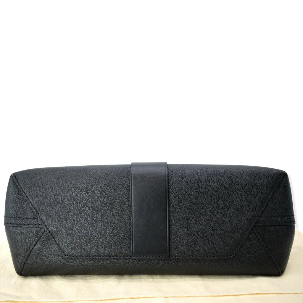 Pre-owned LOUIS VUITTON Very One Handle Monogram Leather Shoulder Bag Black