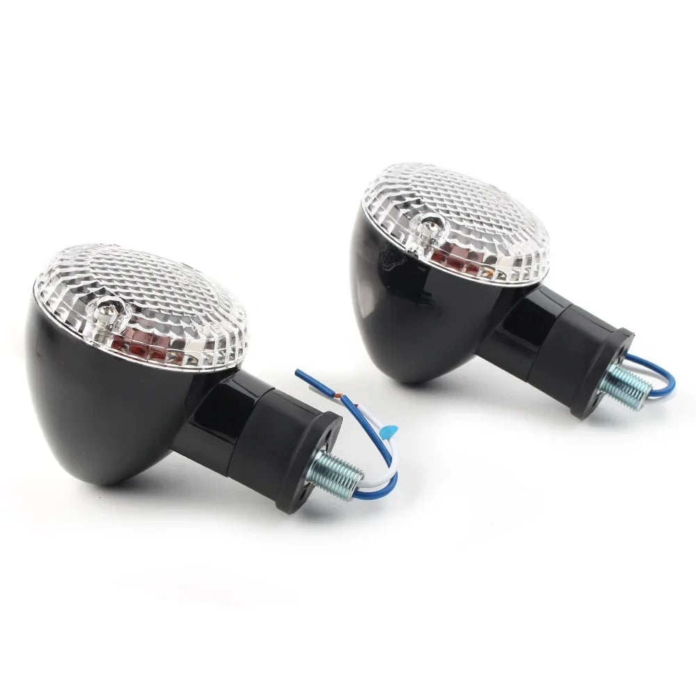 BFY 1Pair Motorcycle Turn Signal Lamp Amber Indicator Blinker Light w/ Clear Cover for Yamaha Bolt XVS950 2014 2015 2016 2017 2018