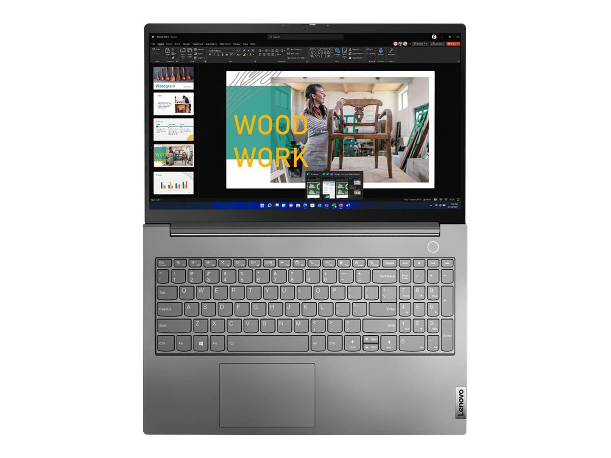 Lenovo ThinkBook 15 G4 ABA 21DL - 180-degree hinge design - AMD Ryzen 5 - 5625U / up to 4.3 GHz - Win 11 Pro - Radeon Graphics - 16 GB RAM - 512 GB SSD NVMe - 15.6" IPS touchscreen 1920 x 1080 (Full HD) - 802.11a/b/g/n/ac/ax - dual tone mineral gray
