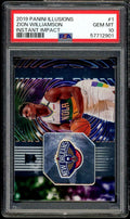 Zion Williamson Rookie Card 2019-20 Panini Illusions Instant Impact #1 PSA 10