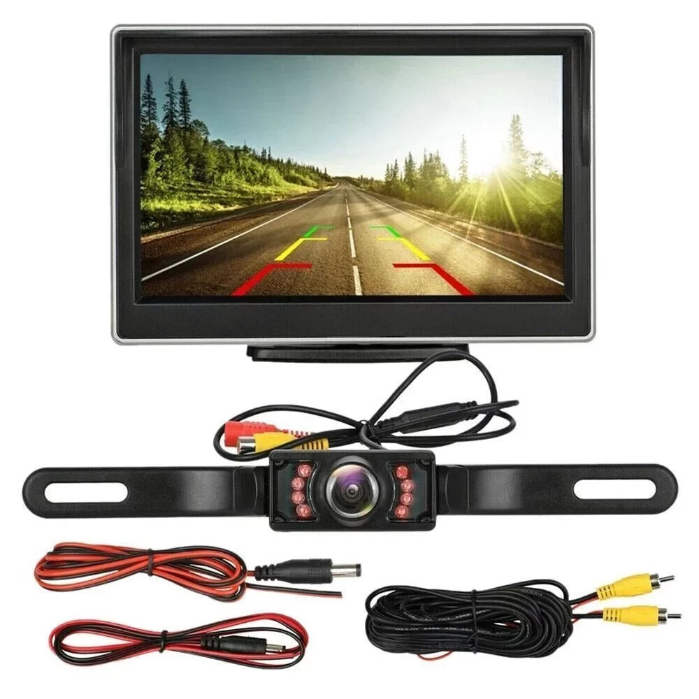 1 Piece Wireless Car Parking System Rear View HD  Night Vision Backup Camera with 5" Monitor