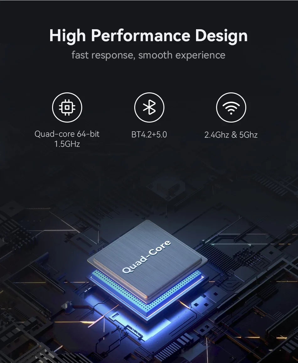 Biniz Carplay AI Box Android 11, Wireless Android Auto Multimedia Video Box with Netflix YouTube HDMI Output，8 Core, 2+16G Magic Box Carplay Support 4G SIM/TF Card,for Cars with Factory Wired Carplay