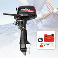 Anqidi 6.5HP 4 Stroke Outboard Motor 123CC Heavy Duty Boat Engine with Single Cylinder Water Cooling System & CDI Ignition Tiller Control Max 6000r/min