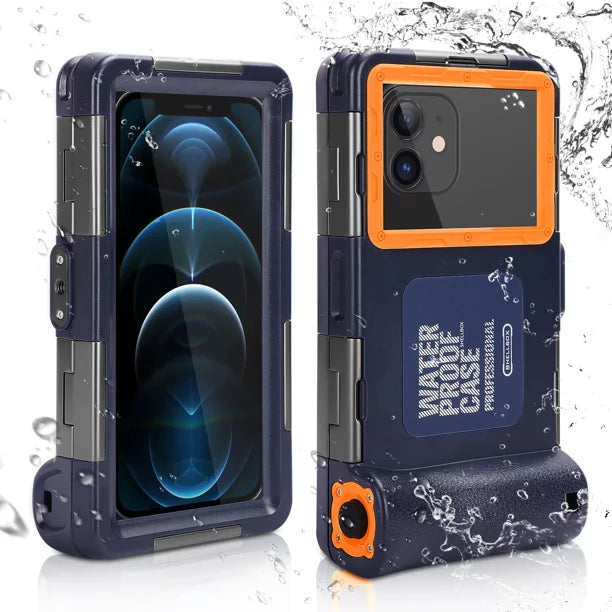 UrbanX Professional [15m/50ft] Swimming Diving Surfing Snorkeling Photo Video Waterproof Protective Case Underwater Housing for BLU J2 And all Phones Up to 6.9 Inch LCD with Lanyard