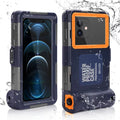 UrbanX Professional [15m/50ft] Swimming Diving Surfing Snorkeling Photo Video Waterproof Protective Case Underwater Housing for BLU J2 And all Phones Up to 6.9 Inch LCD with Lanyard