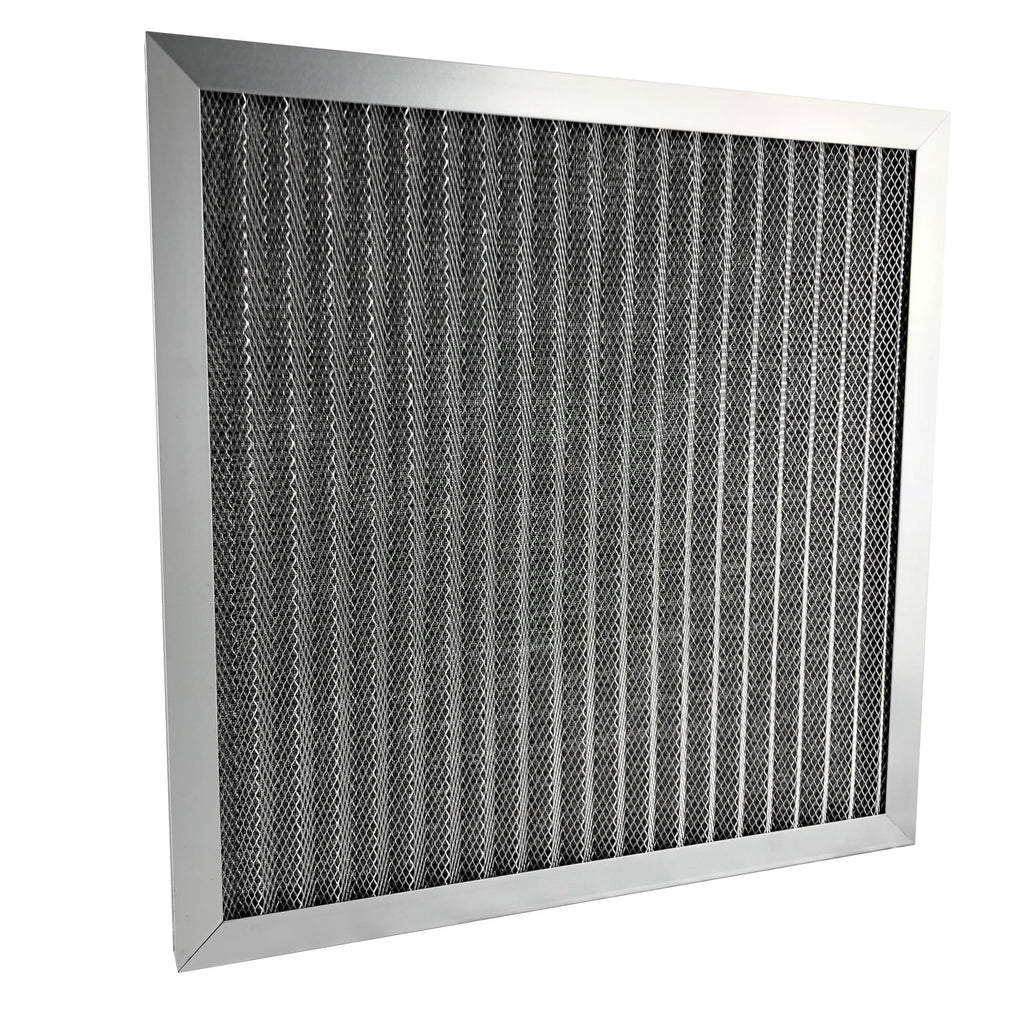 Aulnay Aluminum Electrostatic Air Filter (14" x 14" x 1"), Furnace Central AC Filter, Washable Metal HVAC Air Filter