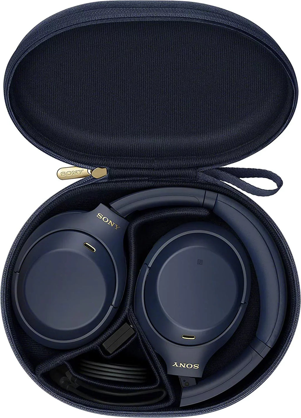 Repaired Sony WH-1000XM4 Wireless Industry Leading Noise Canceling Overhead Headphones with Mic for Phone-Call and Alexa Voice Control, Blue (Refurbished)