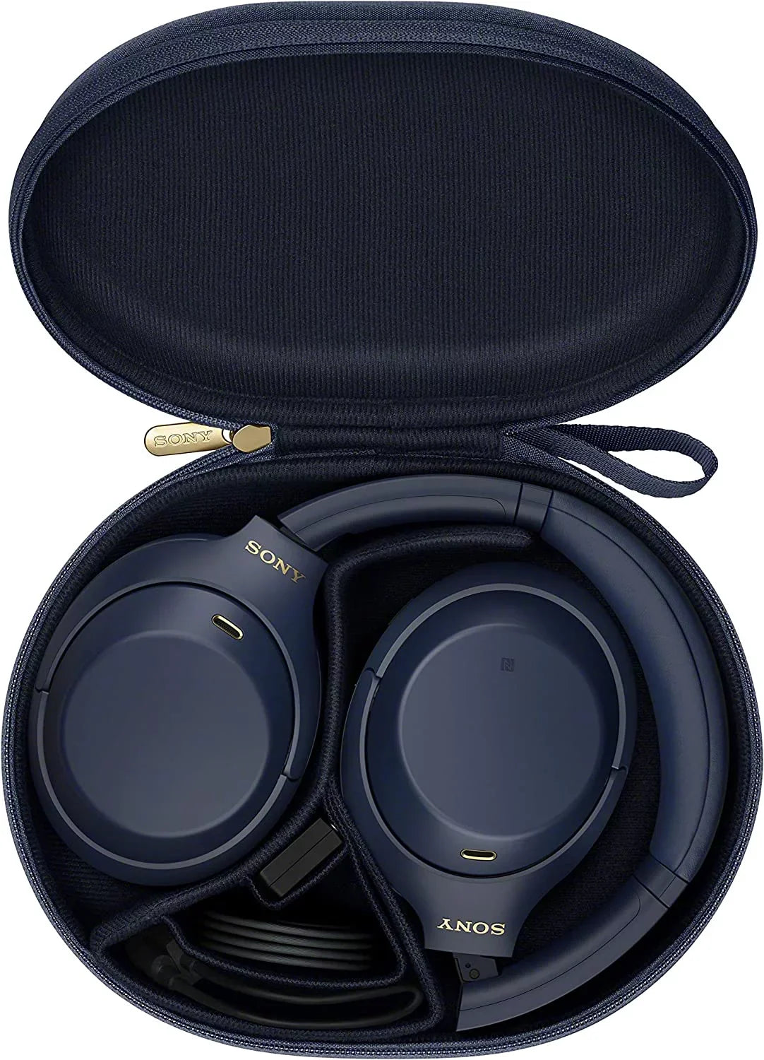 Repaired Sony WH-1000XM4 Wireless Industry Leading Noise Canceling Overhead Headphones with Mic for Phone-Call and Alexa Voice Control, Blue (Refurbished)