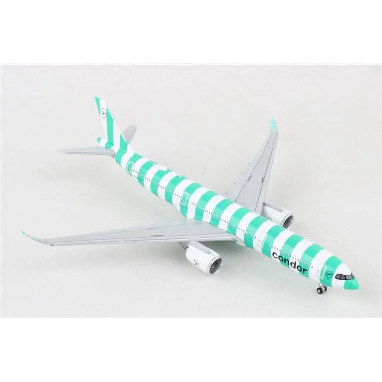 Airbus A330-900 Commercial Aircraft "Condor Airlines" Green and White Stripes 1/400 Diecast Model Airplane by GeminiJets