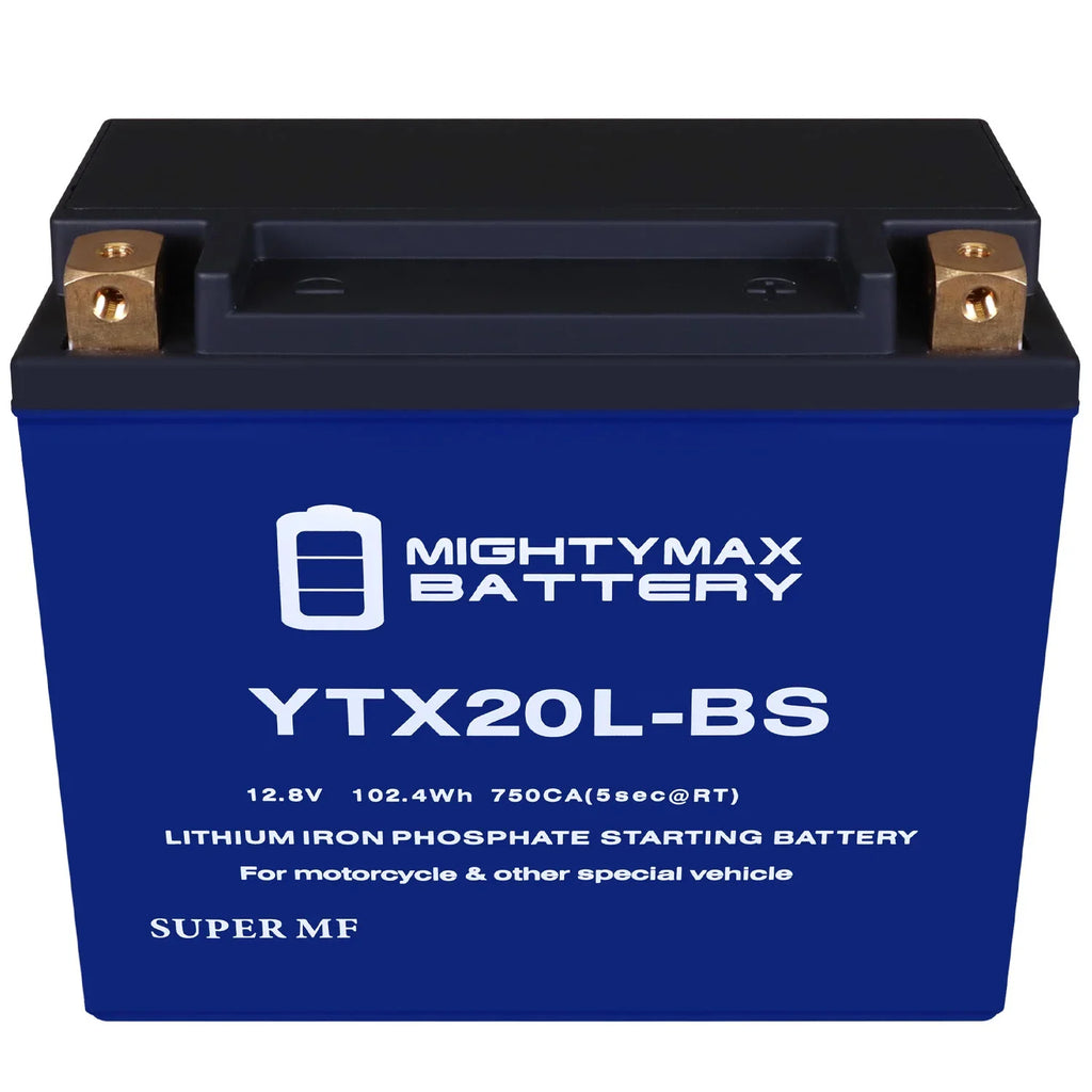YTX20L-BS Lithium Replacement Battery compatible with Kawasaki Jet Ski JT1100 STX 97-03