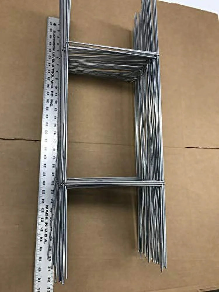50 Heavy Duty Metal Stake 30 x10 inch Double H-Frame Wire Stakes - Yard Sign Stake - Use with 4mm or 5mm Corrugated Signs, Signs Stake 30'' Tall 10'' Wide, Pack of 50 Pcs (Pkg50StaKe30'')