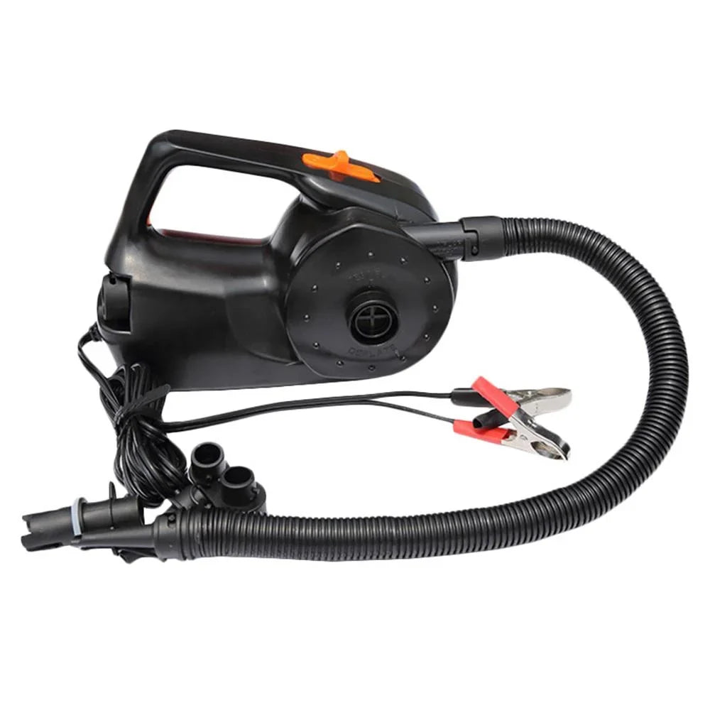 100W Car Rechargable Pump Electric Inflatable Air Pump for Kayak Boat Swimming Pool Air Cushions Ball Auto Portable Blower