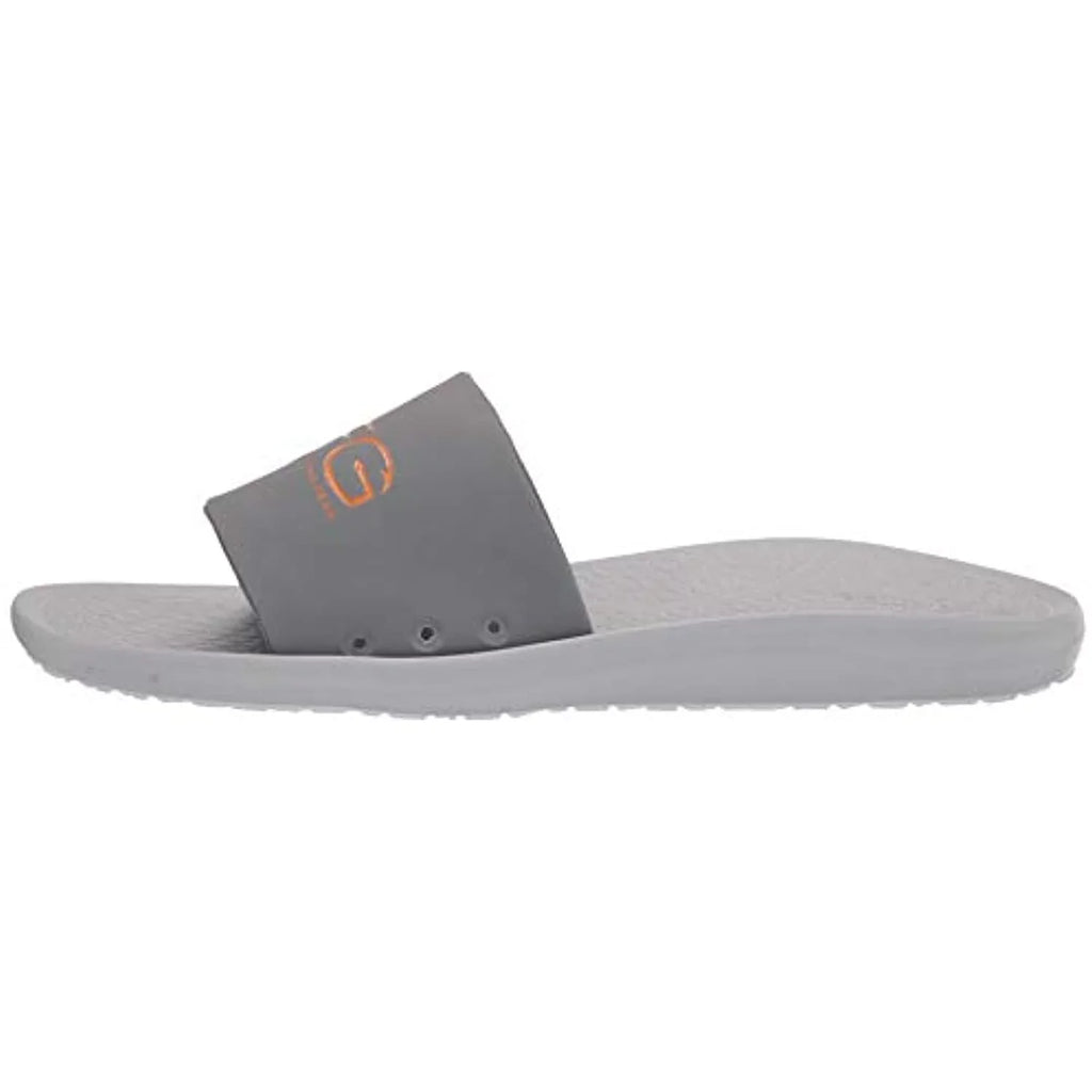 Columbia Men's Yachtrocker PFG Slide Sport Sandal, Ti Grey Steel/Light Orange, 9
