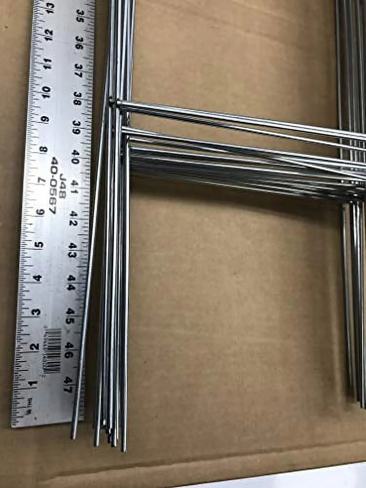50 Heavy Duty Metal Stake 30 x10 inch Double H-Frame Wire Stakes - Yard Sign Stake - Use with 4mm or 5mm Corrugated Signs, Signs Stake 30'' Tall 10'' Wide, Pack of 50 Pcs (Pkg50StaKe30'')