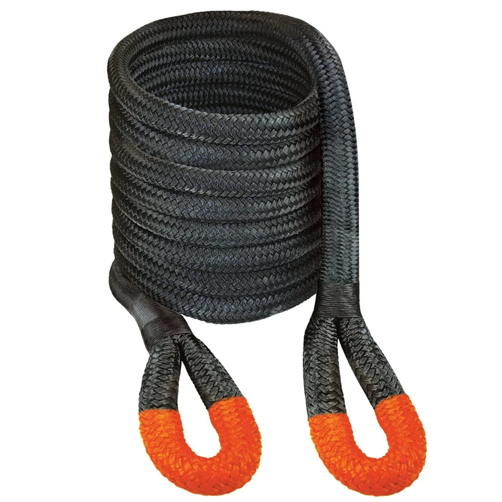 VULCAN Off-Road Recovery Rope, 1-1/4 inch x 30 foot, Orange Eyes, 52300 Lbs Breaking Strength, Bag