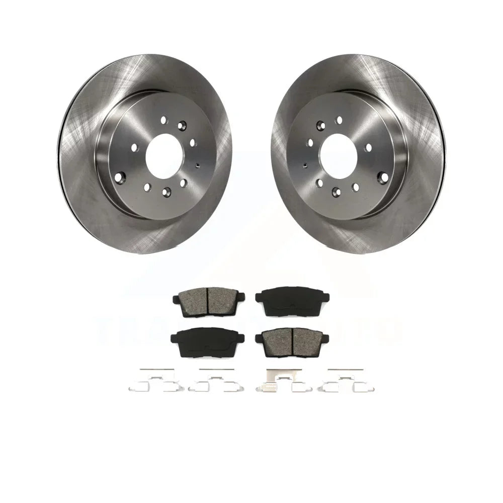 Transit Auto - Rear Disc Brake Rotors And Semi-Metallic Pads Kit For 2007-2015 Mazda CX-9 K8S-101881