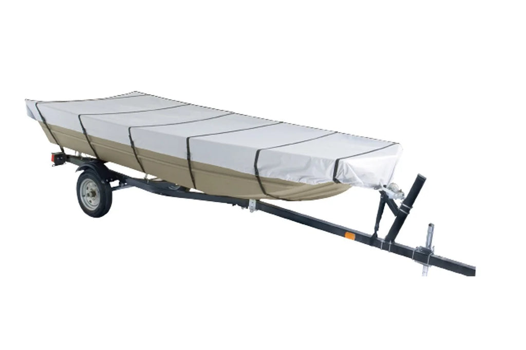 Goodsmann Jon Boat Covers Silvery Gray Water Resistant Trailerable 9921-0152-21( A, 12' L, 56"W )