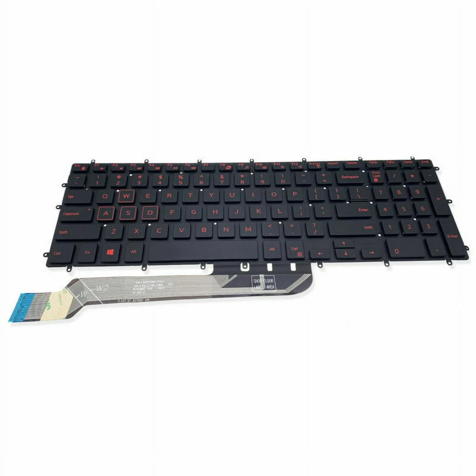 For Dell Gaming G3-3579 3779 G5 15 5587 15-5587 Keyboard Backlit Red Characters