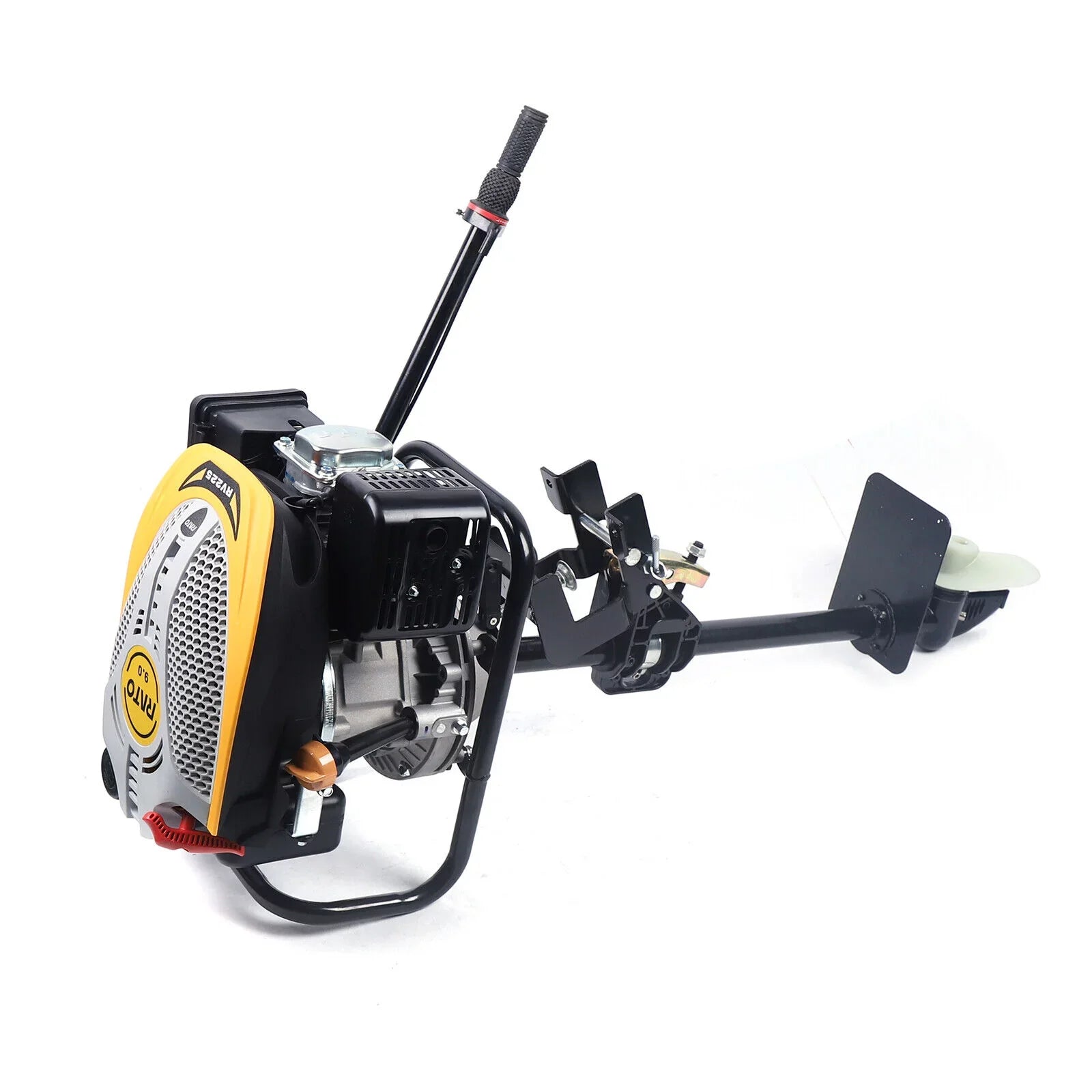 Miumaeov 4 Stroke 9 HP Outboard Motor 225 CC Fishing Boat Engine Air Cooling Single Cylinder Heavy Duty Boat Engine Marine Engine with TAS Ignition System 3600 r/min