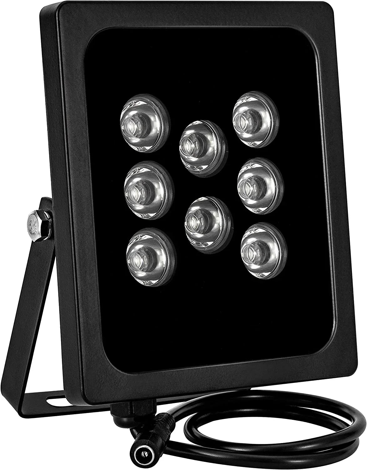 3 PCS IR Illuminator 90 Degree Wide Angle 8-LEDs IR Infrared Light for Security Cameras, Waterproof Outdoor IR Light for CCTV IP Camera