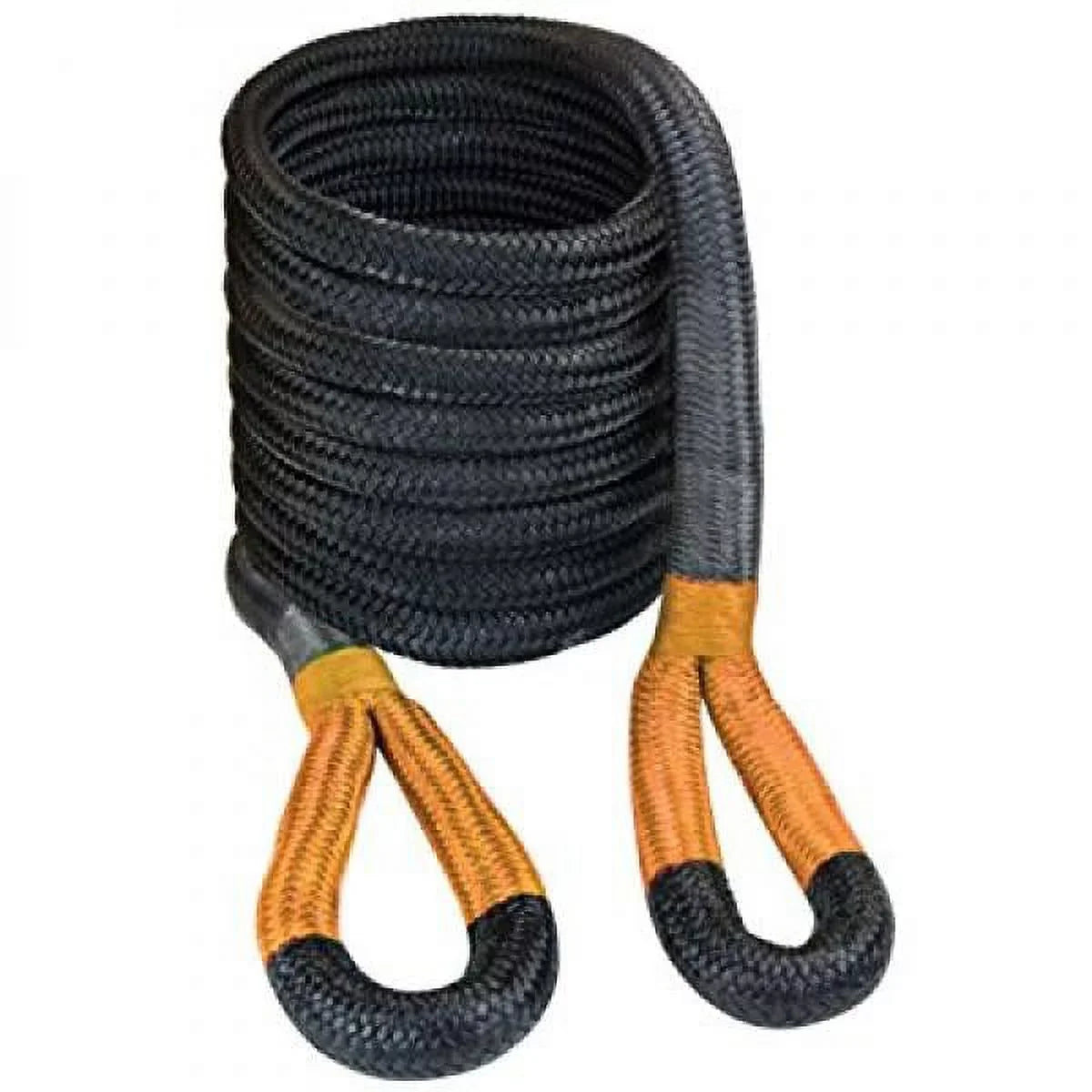 VULCAN Off-Road Recovery Rope, 1-1/4 inch x 30 foot, Orange Eyes, 52300 Lbs Breaking Strength, Bag