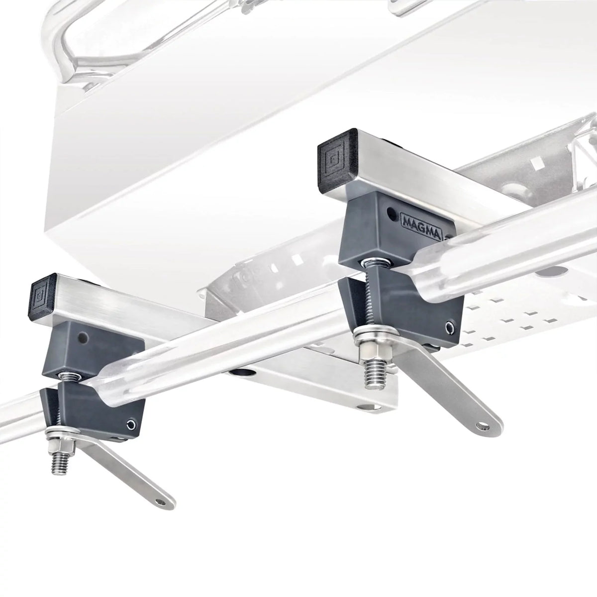 Magma Dual Extended Horizontal Round Rail Mount for Rectangular Grills - T10-685