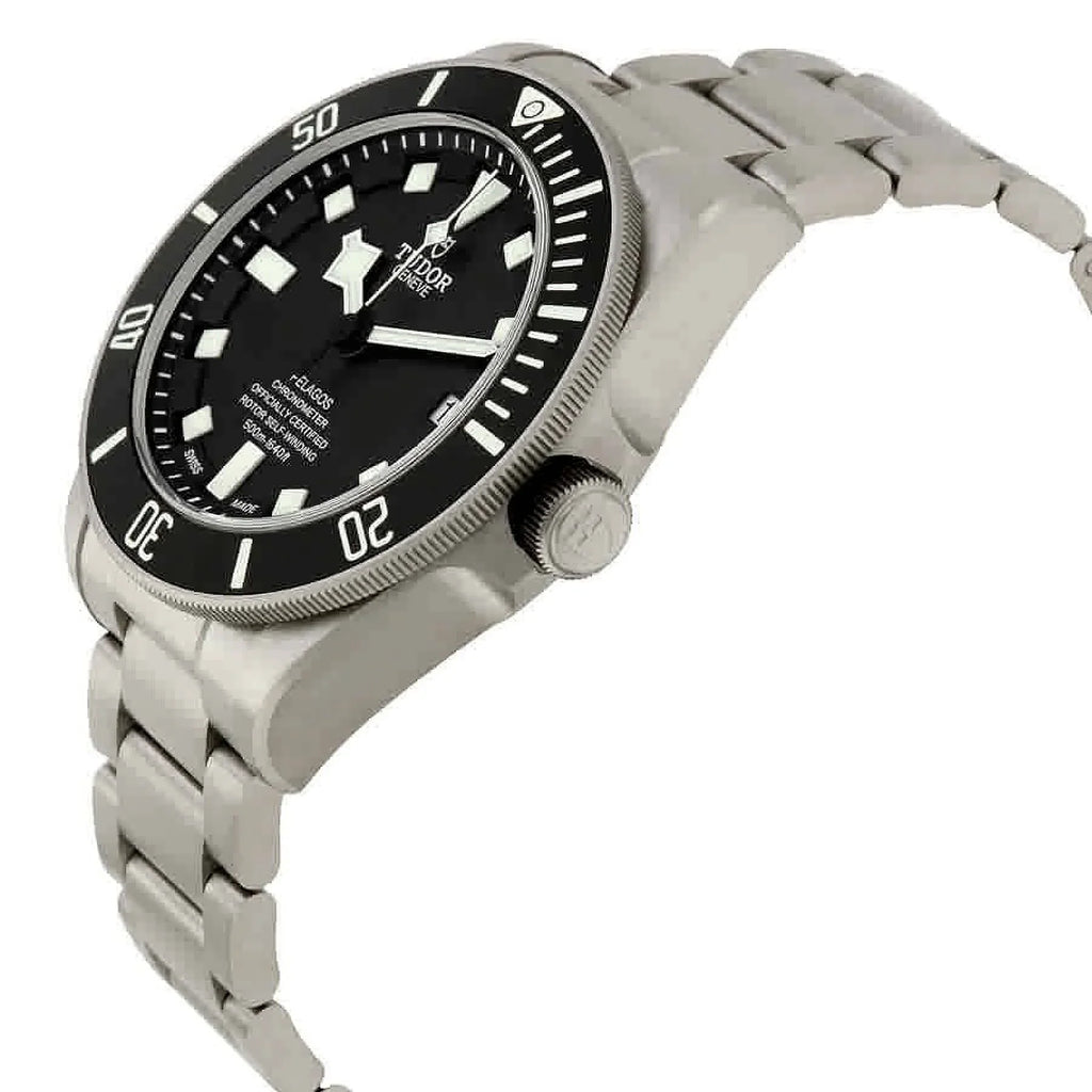 Tudor Pelagos Chronometer Black Dial Titanium Men's Watch M25600TN-0001
