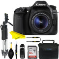 Canon EOS 80D DSLR Camera Intermediate Bundle  with 18-55mm Lens+24.2MP APS-C CMOS sensor and DIGIC 6 image processor