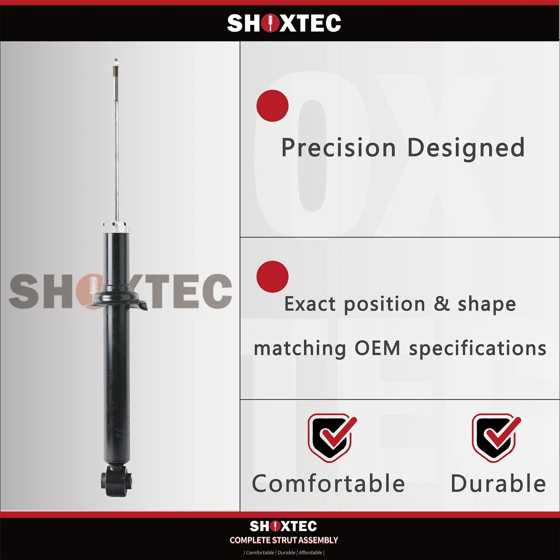 Shoxtec Rear Shock Absorber Replacement for 2010 Buick Allure 2014 - 2019 Chevrolet Impala 2010 - 2016 Buick LaCrosse 2013 - 2015 Chevrolet Malibu 2016 Chevrolet Malibu Limited Repl. Part No.5647
