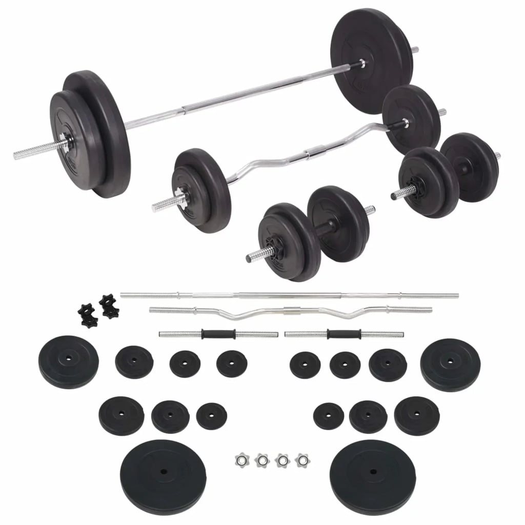 Aibecy Weight Bench with Weight Rack, Barbell and Dumbbell Set 198.4 lb