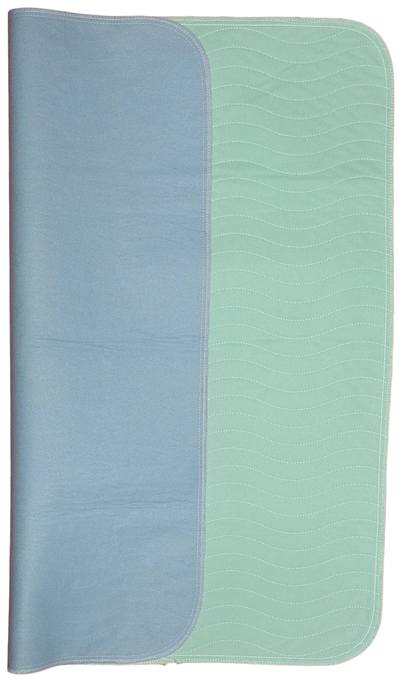 4 Pack Bed Pad Reusable Incontinence Underpad 34 x 36 Blue/Green