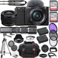 Sony ZV-E1 Mirrorless Camera + Sony FE 28-60mm f/4-5.6 Lens + 500mm f/8 Focus Lenses + 2X 64GB Memory + Case + Tripod & More (25pc Bundle)
