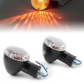 BFY 1Pair Motorcycle Turn Signal Lamp Amber Indicator Blinker Light w/ Clear Cover for Yamaha Bolt XVS950 2014 2015 2016 2017 2018