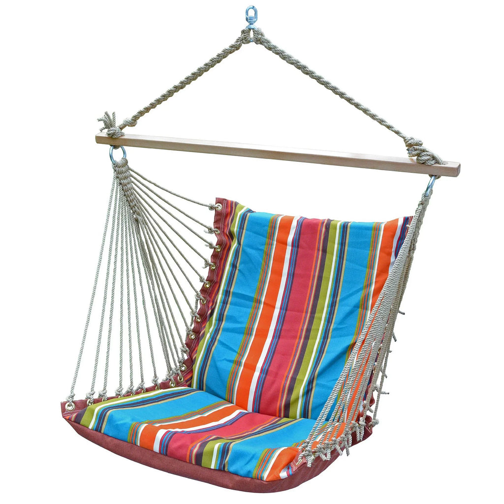 The Hamptons Collection 48" Blue and Red Soft Comfort Hammock Chair