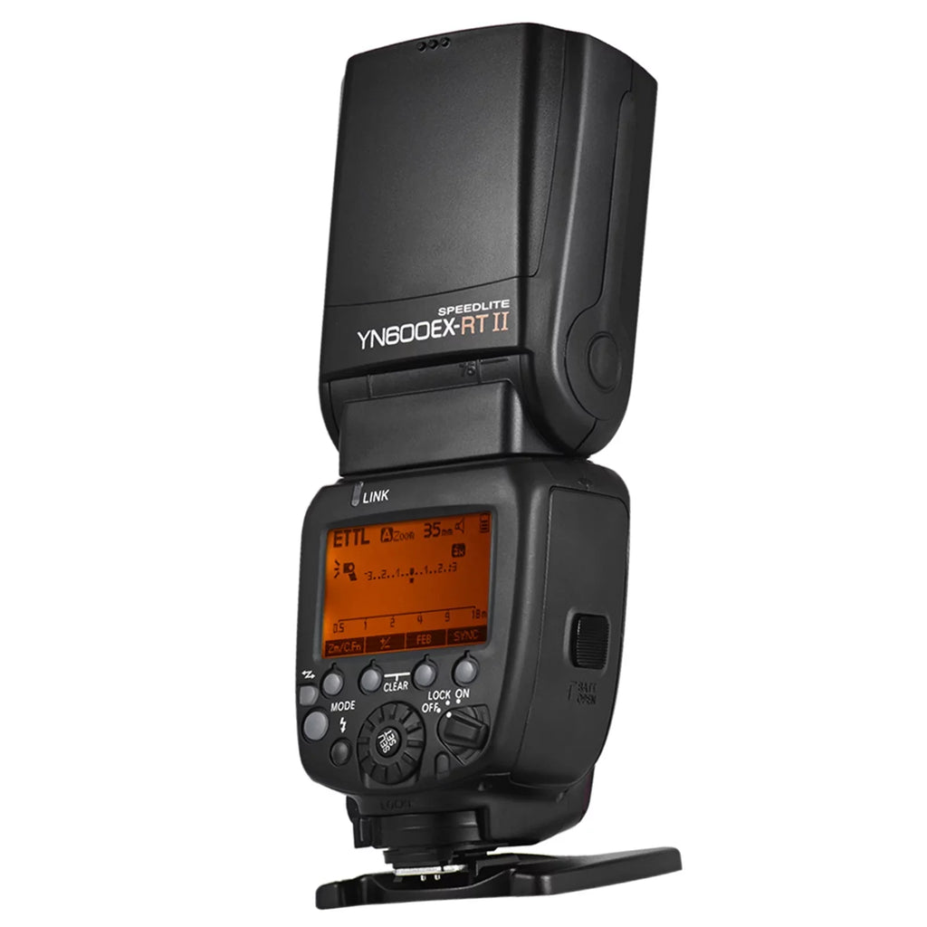 YN600EX-RT II Professional TTL Master Flash Speedlite with 2.4G Wireless, 1/8000s HSS, GN60, Auto/Manual Zooming, Compatible with Camera as 600EX-RT YN6000 EX RT II