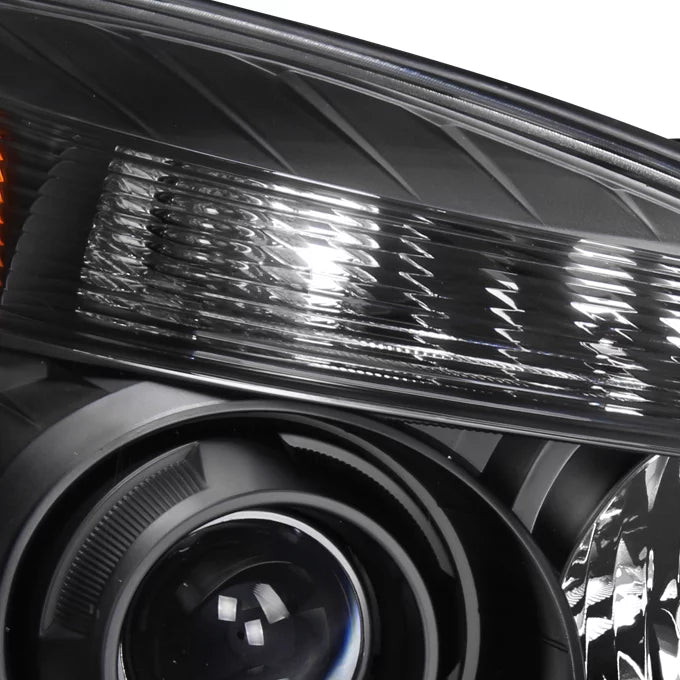 AKKON - For BLACK 2010 2011 2012 2013 2014 2015 Chevy Equinox Halogen Type Projector Headlight Headlamp Left & Right Set
